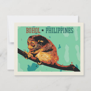 philippinischer Reisender, Insel Bohol, Philippine Postkarte