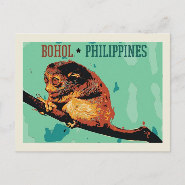 philippinischer Reisender, Insel Bohol, Philippine Postkarte (Vorderseite)