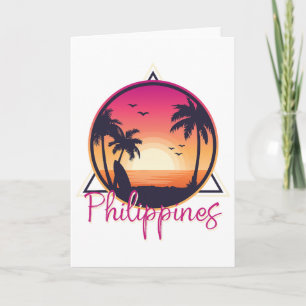 Philippinischer Stolz Strand Surfen Geschenk Phili Karte