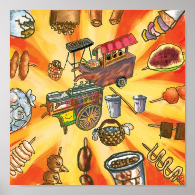 Philippinisches Essen Poster (Vorne)