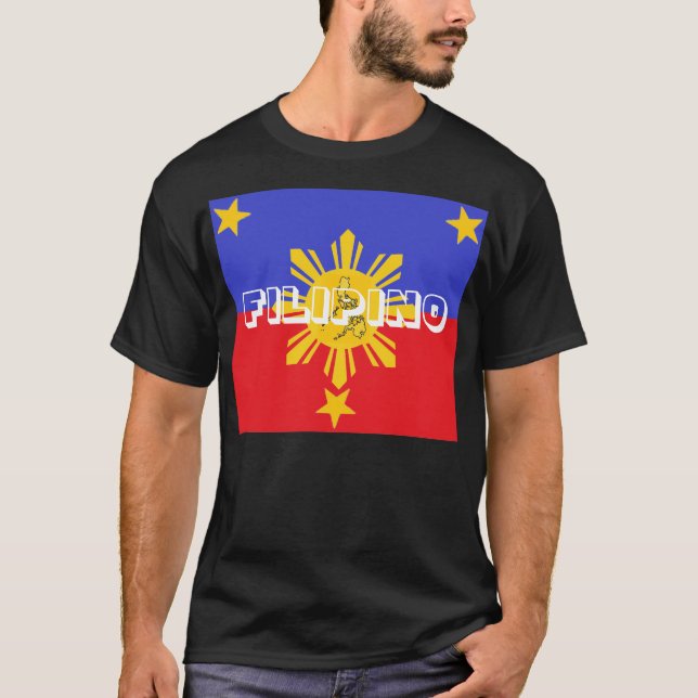 Philippinisches grundlegendes dunkles Shirt (Vorderseite)