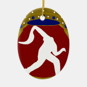 Philippinisches Jai Alai.png Keramik Ornament