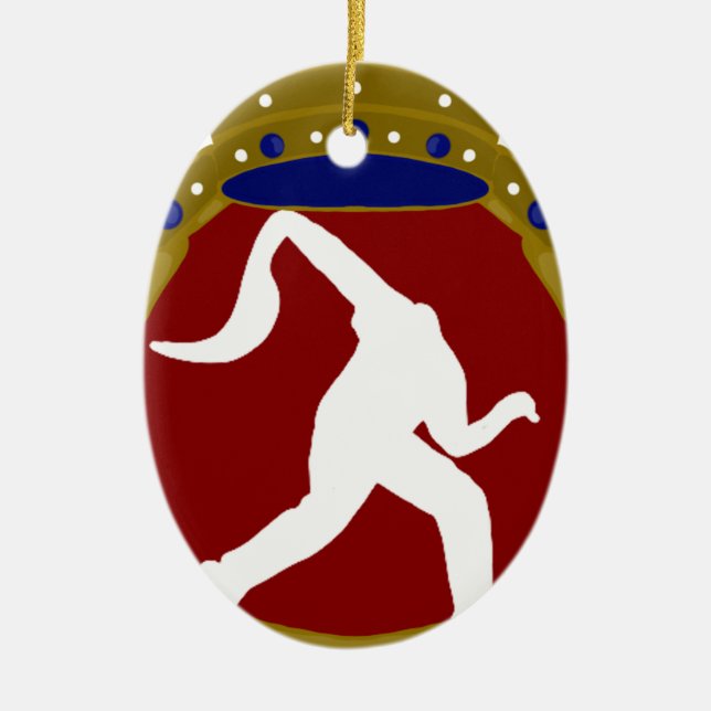 Philippinisches Jai Alai.png Keramik Ornament (Vorne)