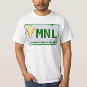 Philippinisches Kfz-Kennzeichen Manilas (MNL) T-Shirt