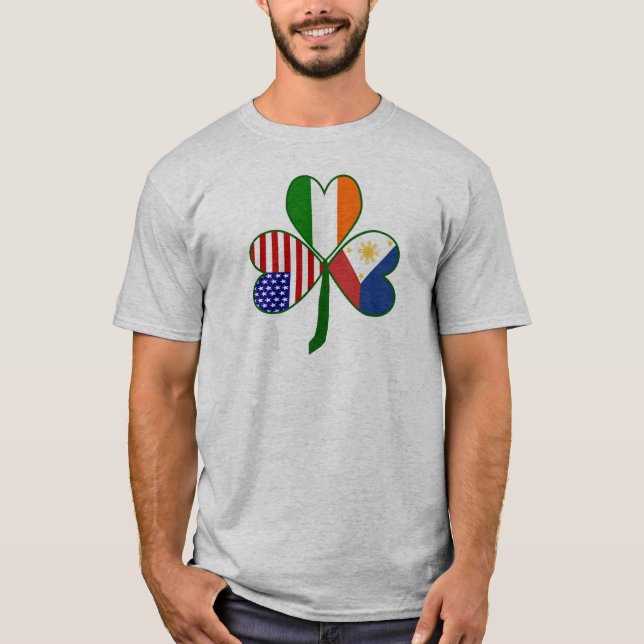 Philippinisches Kleeblatt T-Shirt (Vorderseite)