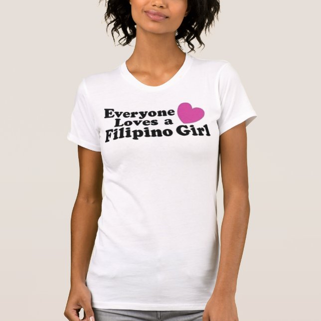 Philippinisches Mädchen T-Shirt (Vorderseite)