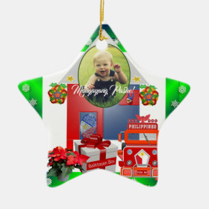 Philippinisches Plädoyer, Flagge, Balikbayan Keramik Ornament