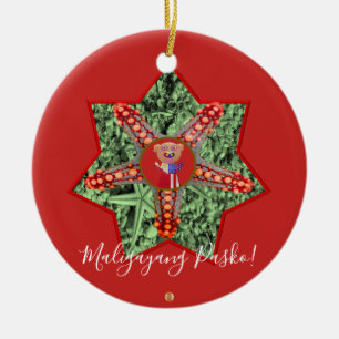 Philippinisches Stern-Plädoyer, Strand, Keramik Ornament