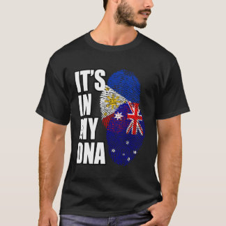 philippinisches und australisches Mix-DNA-Flaggeng T-Shirt
