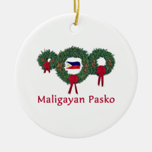 Philippinisches Weihnachten 2 Keramikornament