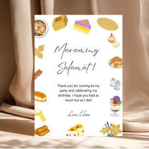 Philippino Danke, dass Card Philippines Food Theme Dankeskarte