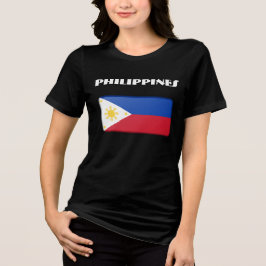 PHILIPPINS Special Individualisierbare Black Touri Tri-Blend Shirt