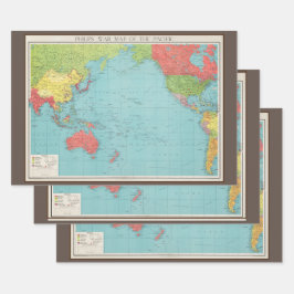 Philips' Kriegsmappe des Pazifiks, 1945 Geschenkpapier Set