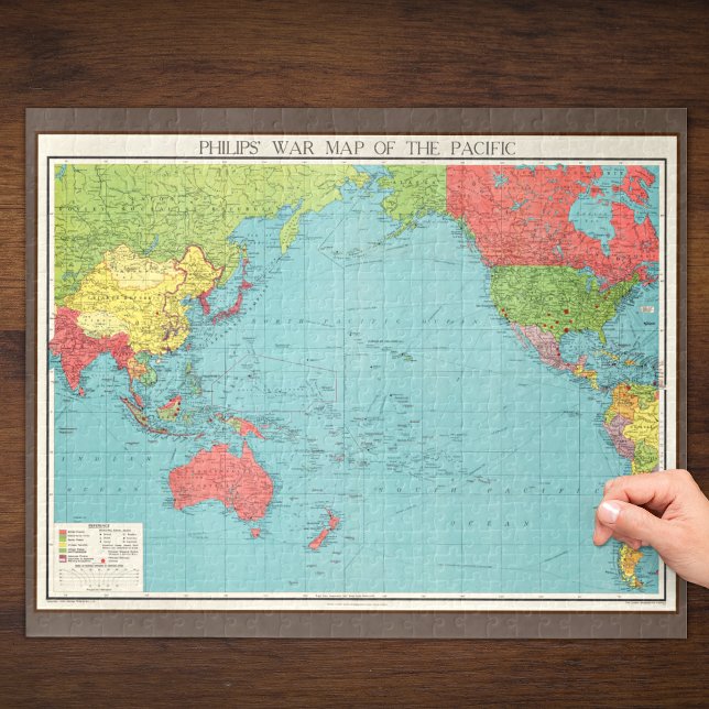 Philips' Kriegsmappe des Pazifiks, 1945 Puzzle (Von Creator hochgeladen)