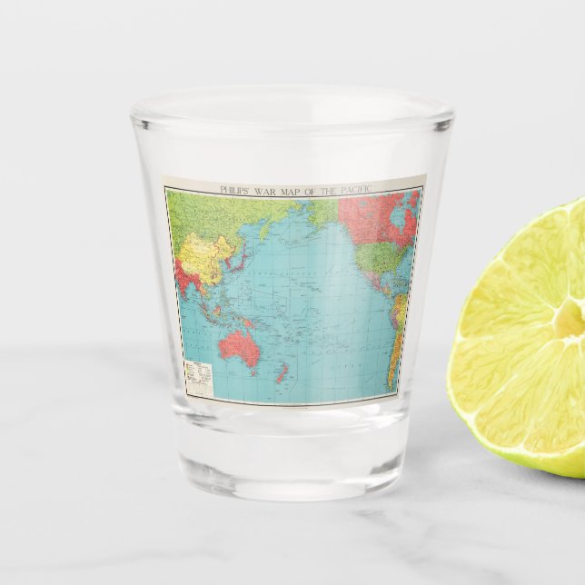 Philips' Kriegsmappe des Pazifiks, 1945 Schnapsglas (Vorderseite)