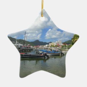 Philipsburg Hafen-St. Maarten Keramik Ornament