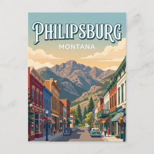 Philipsburg, Montana Postkarte