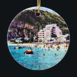 Philipsburg Sint Maarten Beach Keramik Ornament<br><div class="desc">Dieser wunderschöne Strand liegt vor Philipsburg Sint Maarten in der Nähe der Anlegestelle der Kreuzfahrtschiffe.</div>