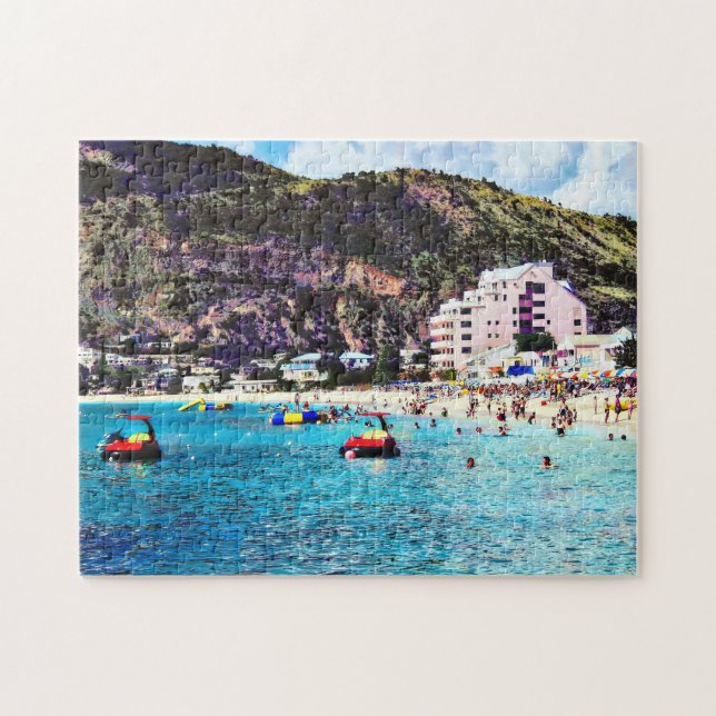 Philipsburg Sint Maarten Beach Puzzle (Horizontal)