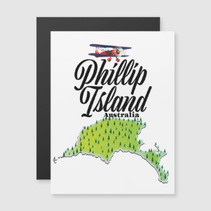 Phillip Island Australia-Karte Magnetkarte