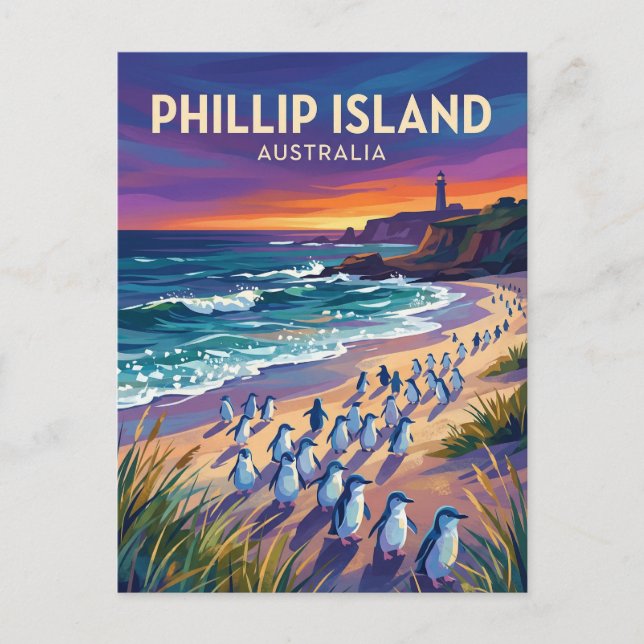 Phillip Island Australien Postkarte (Vorderseite)