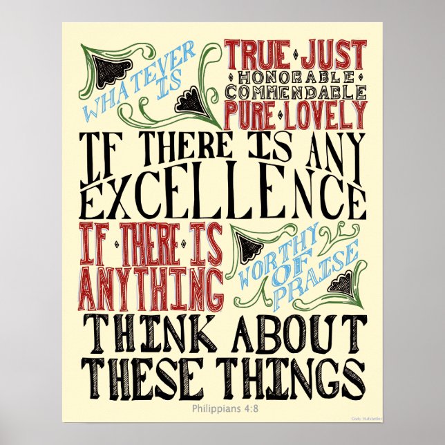 Phillipier 4:8 Poster (Vorne)