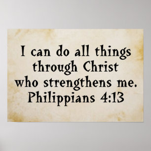 Phillippianer 4:13 poster