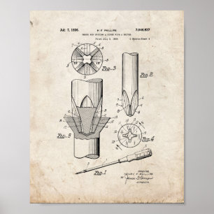 Phillips Kopf Schraubenzieher Patent - Altes Ausse Poster