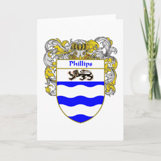Phillips-Wappen (überzogen) Feiertagskarte