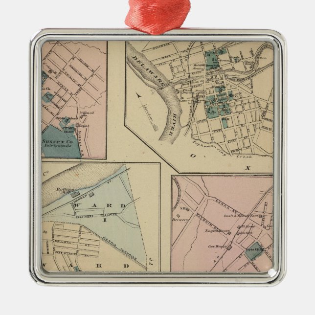 Phillipsburg, NJ Silbernes Ornament (Vorne)