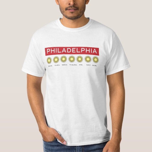 PHILLPROGNOSE "IMMER SONNE" PHILADELPHIE T-Shirt (Vorderseite)