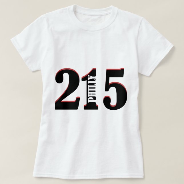 Philly 215 T-Shirt (Design vorne)