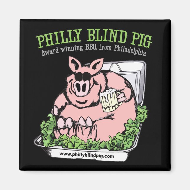 Philly Blind Pig GRILLEN Magnet (Vorne)
