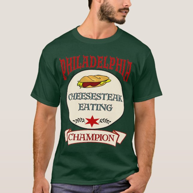 Philly Cheese Steak Eating Champ T-Shirt (Vorderseite)