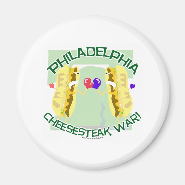 Philly Cheesteak War Magnet (Vorne)