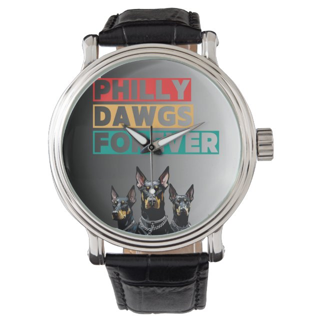 Philly Dawgs Forever E-Watch – Bold Digital Style  Armbanduhr (Vorderseite)