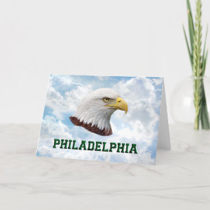 Philly Eagle - Horizontale Grußkarte Karte