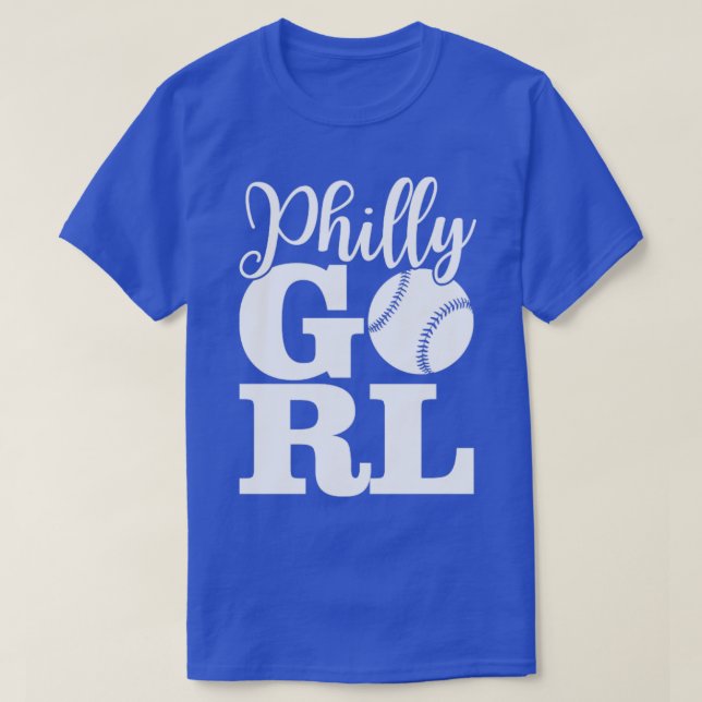 Philly Girl Baseball Philadelphia Zuhause Town Pri T-Shirt (Design vorne)