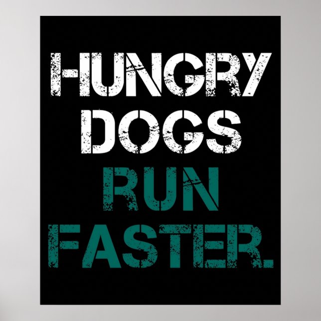Philly Hungry Hunde laufen schneller Poster (Vorne)