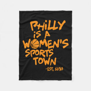 Philly ist eine Sportstadt für Frauen Ostbahnhof 2 Fleecedecke