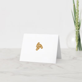 Philly Pretzel Notecard Dankeskarte