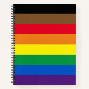 Philly Pride Diversity inklusive Regenbogenflagge Notizbuch