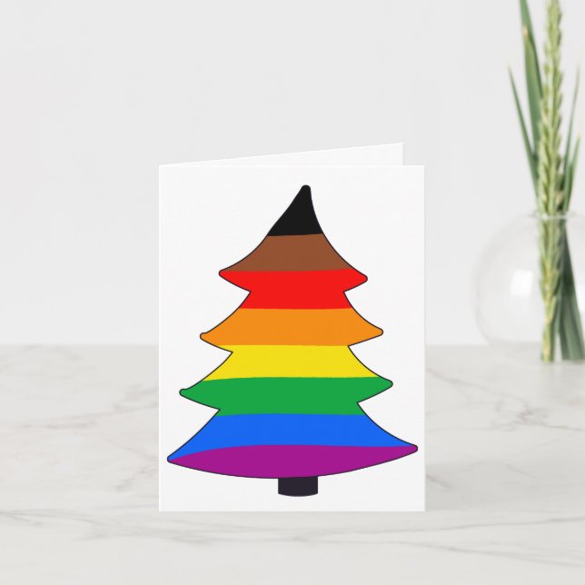 Philly Pride (QPOC) Holigay Tree Karte (Vorderseite)
