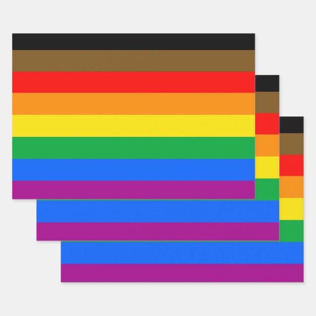 Philly Rainbow Pride Flag Geschenkpapier Set (Set)