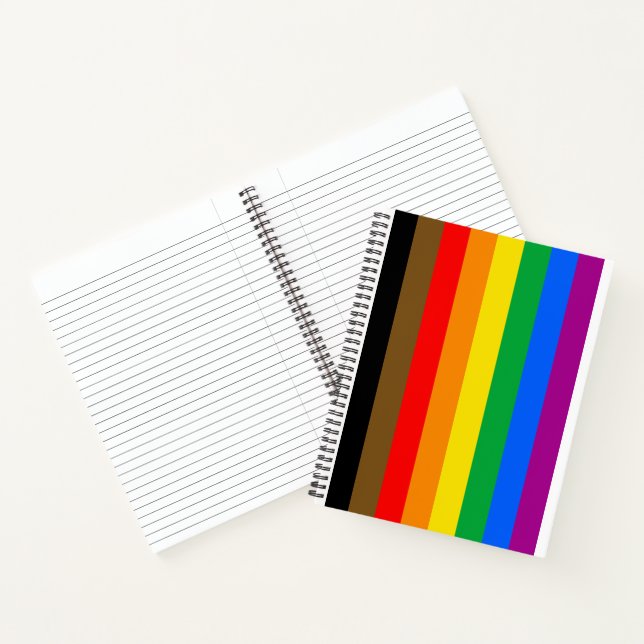 Philly Rainbow Pride Flag Notizbuch (Innenseite)