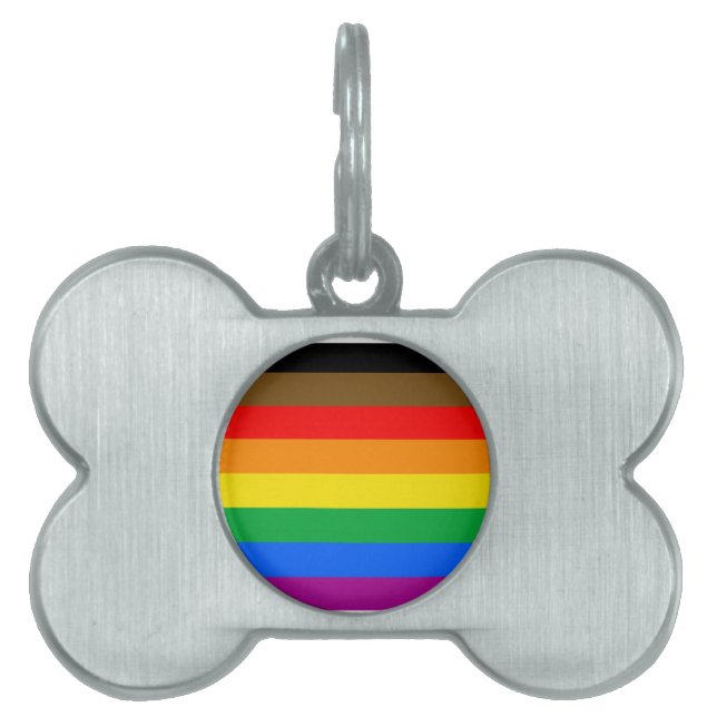 Philly Rainbow Pride Flag Tiermarke (Vorderseite)