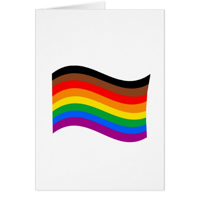 Philly Rainbow Pride Wave Flag (Vorne)
