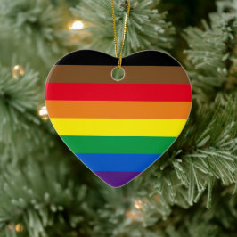 Philly Regenbogen Prix Gay Flag Weihnachten Keramik Ornament