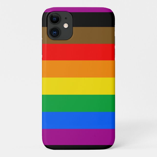Philly Regenbogen-Stolzflagge Case-Mate iPhone Hülle (Rückseite)