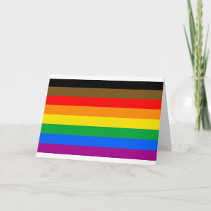 Philly Regenbogen-Stolzflagge Karte